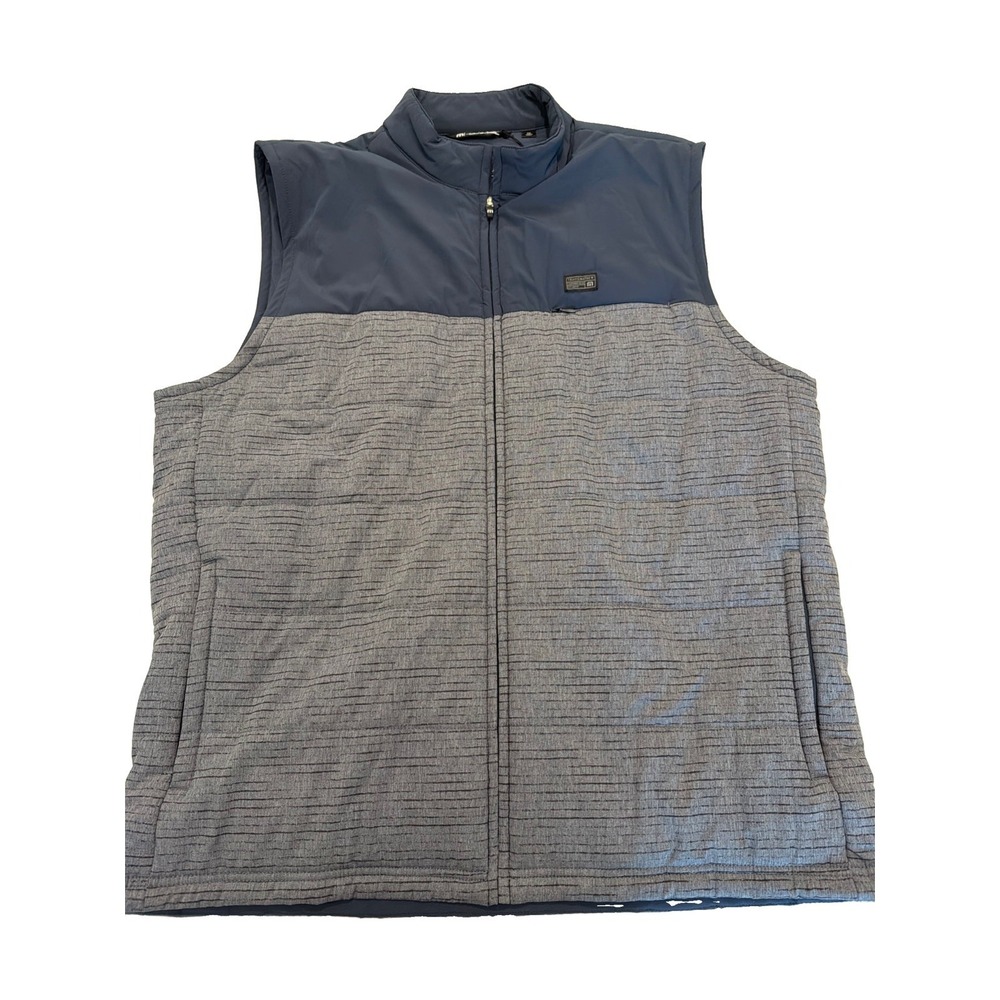 NWT Travis Mathew Golf Vest Men Size XXL Blue/Grey Crawford